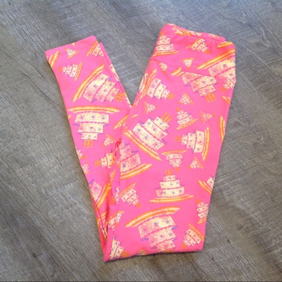 LuLaRoe Pants - Lularoe Birthday Cake One Size OS Leggings